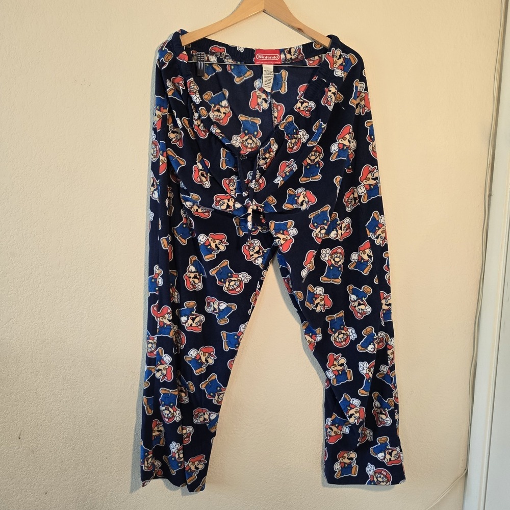 Briefly Stated Super Mario Men's Pajama Lounge Pants, Clean Size XL